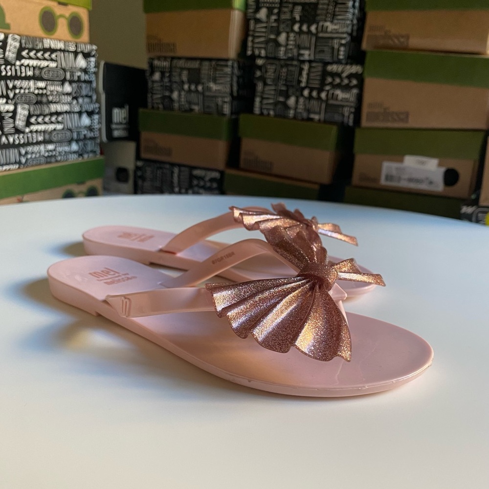 Mel dreamed by Melissa pink gliter sandals